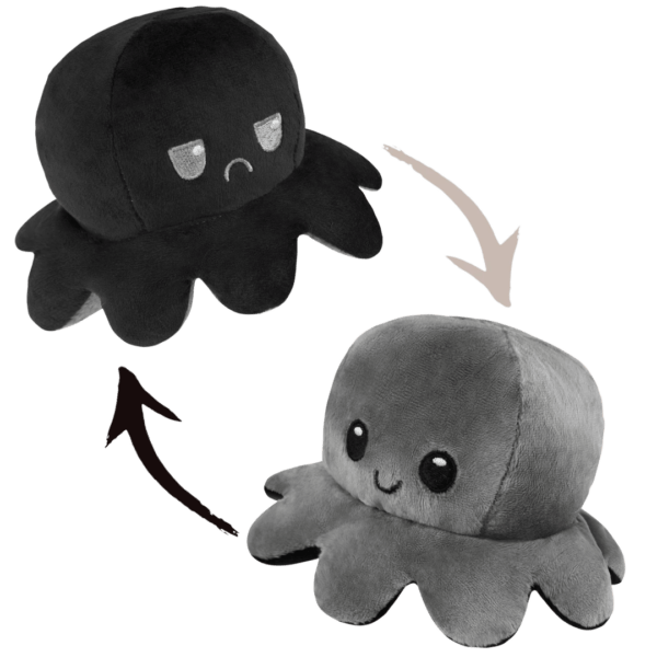 mon octopus noir gris