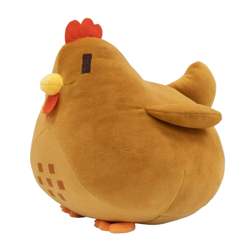 Peluche enfant poule marron avec œuf 33 cm Eco-friendly - 20918